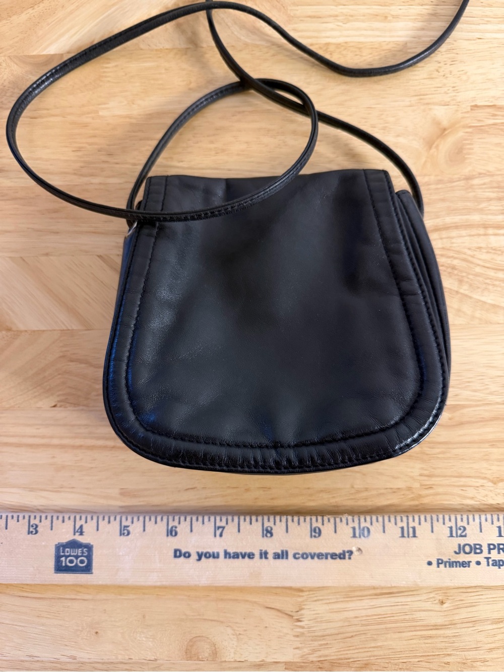 Vintage Liz Claiborne Leather Black Crossbody Bag